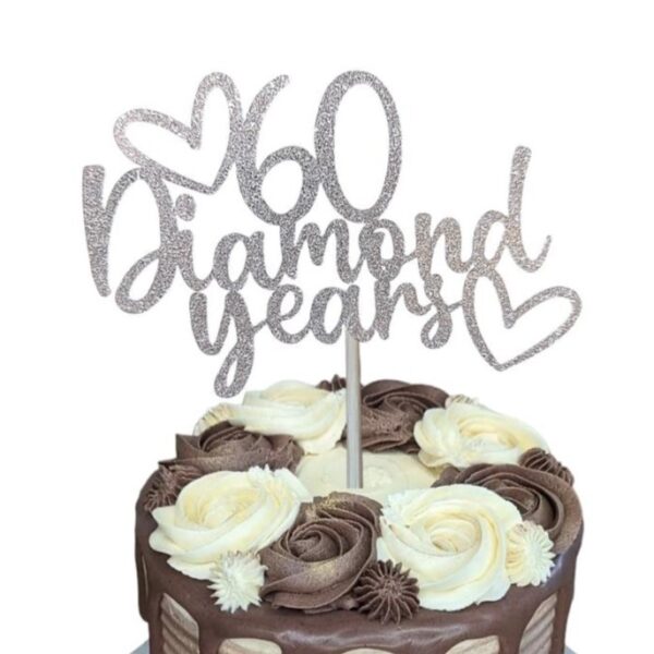 60 Diamond Years Topper
