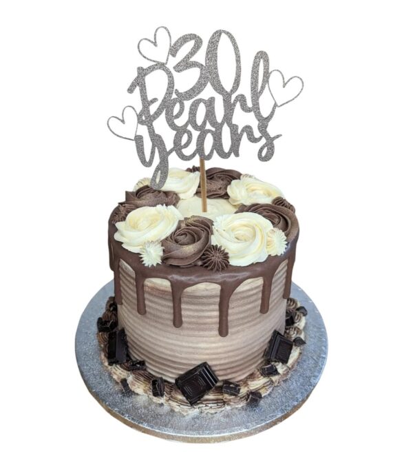 30 Pearl Years Anniversary Topper - Image 3