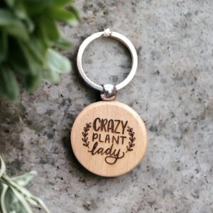 Crazy Plant Lady Keyring