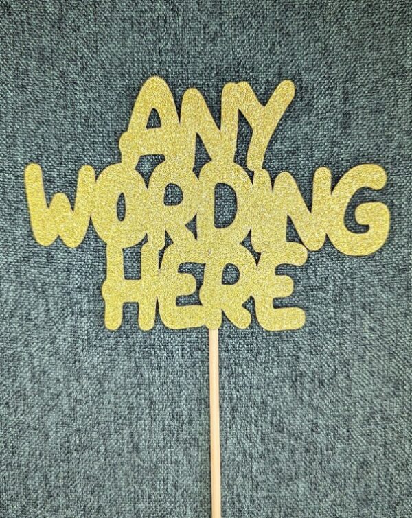 Fully Personalised Cake Topper