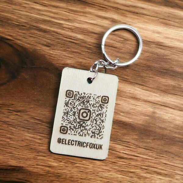 QR Code Personalised Keyring