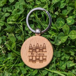Personalised Crayon Keyring